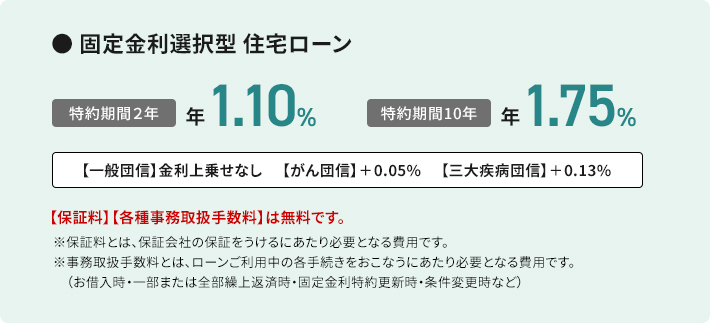 固定金利選択型 住宅ローン
